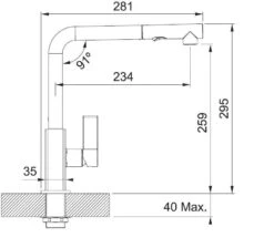 Franke Rubinetteria - Miscelatore Da Lavello FG 0392.094, Cromo/bianco-ghiaccio 115.0392.368 -franke Shop ae68dd8d576fadfd875851bd