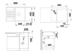 Blanco Zia 45 - Lavello In Silgranit, 680x500 Mm, Bianco Fine 527197 -franke Shop af5fa7e6c3c61094235d4693