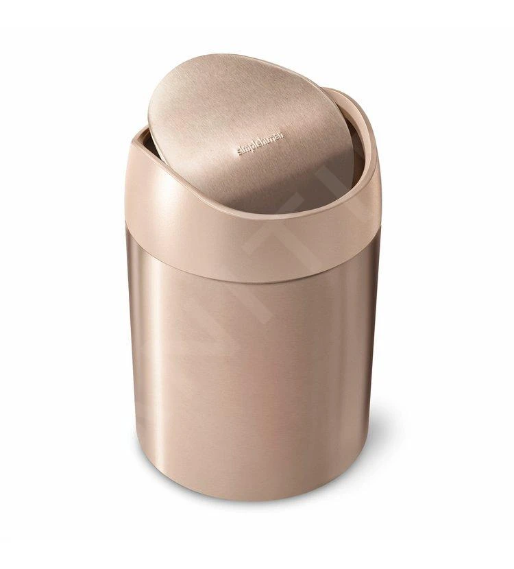 Simplehuman Pattumiere - Pattumiera Mini Da Tavolo 1,5 L, Rose Gold CW2085 3 Simplehuman Pattumiere - Pattumiera Mini Da Tavolo 1,5 L, Rose Gold CW2085