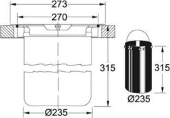 Franke KEA - Cestino Portarifiuti Incorporato F 12, Verde 134.0035.043 -franke Shop d107f42767435bb8e19b6207