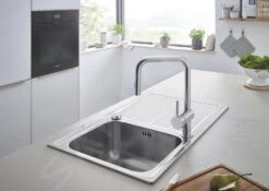 Grohe Minta - Miscelatore Da Lavello Con Doccetta Estraibile, Supersteel 32322DC2 -franke Shop d6180374bc0b7badfae09b85