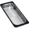 Franke Accessori - Scolapiatti Per Lavello, 183x433x64 Mm, Acciaio Inox/plastica Nera 112.0175.520