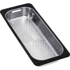 Franke Accessori - Scolapiatti Per Lavello, 183x433x64 Mm, Acciaio Inox/plastica Nera 112.0175.520