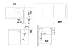 Blanco Zenar 45 - Lavello In Silgranit, 848x498 Mm, Con Comando Remoto Dello Scarico, InFino, Bianco 523816 -franke Shop d80d027553bebcca0ed828b2 1