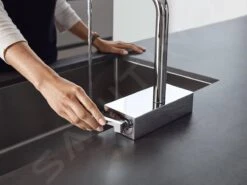 Hansgrohe M81 - Miscelatore Da Lavello Aquno Select Con Bocca Di Erogazione Estraibile E Getto Doccia Piatto, SBox, Simil Inox 73830800 -franke Shop d9d4d7d11f942d0003f9b302