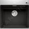 Blanco Subline 500 - Lavello In Silgranit, 543x510 Mm, Con Comando Remoto Dello Scarico, Nero 525999