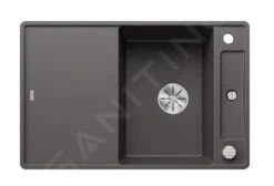 Blanco Axia III 45 - Lavello In Silgranit, 770x500 Mm, Con Comando Remoto Dello Scarico E Accessori, InFino, Grigio Roccia 523200