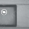 Franke Mythos - Lavello In Granito MTG 611/2, 1000x515 Mm, Pietra Grigia 114.0150.007