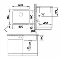 Blanco Rotan 500 - Lavello In Silgranit, 530x460 Mm, Color Alluminio 524248 -franke Shop ef4718f4047c61457be29521