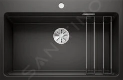 Blanco Etagon 8 - Lavello In Silgranit, 780x510 Mm, Con Guide Scorrevoli, Nero 525893